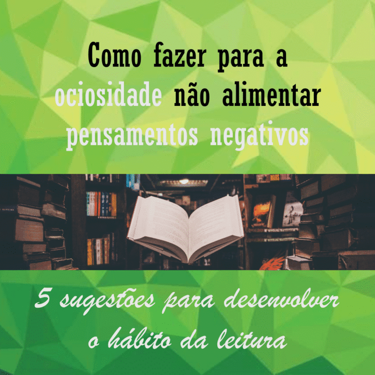 Imagem de capa sobre tempo livre e pensamentos negativos